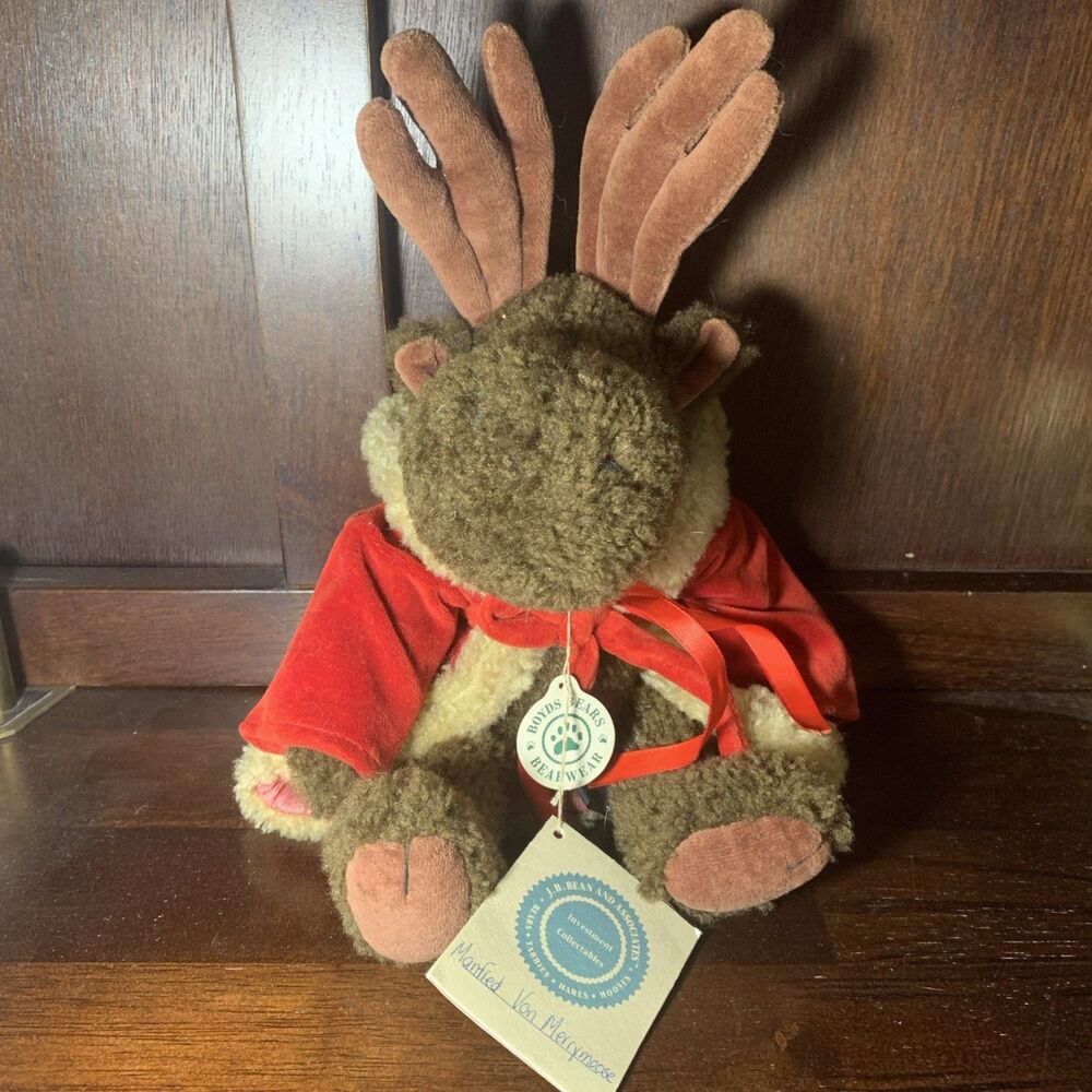 Boyds Bears Retired GCC Exclusive Christmas Moose Manfred Von Merrymoose NWT!